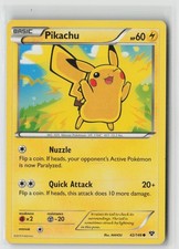 Pikachu 42/146 XY Pokemon MP on eBay