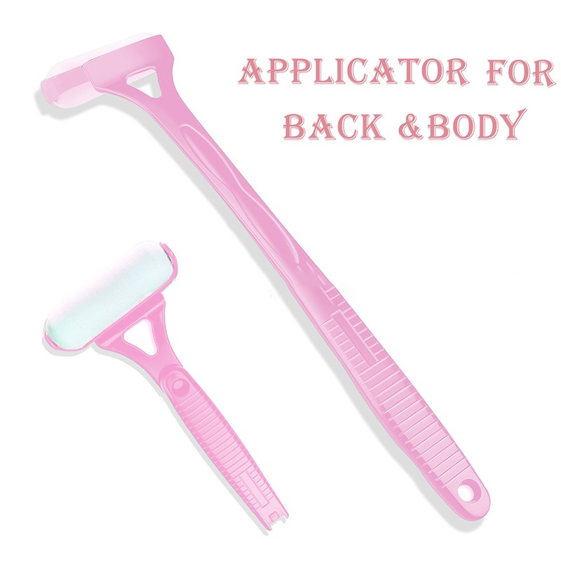 Pink Lotion Applicator Self Sunscreen Ointment Tanning Back Applicator Stick