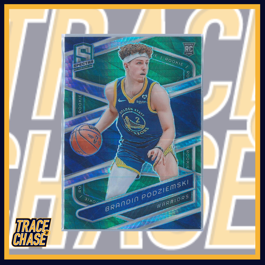 2023-24 Panini Spectra Basketball Brandin Podziemski Green International/75 #146