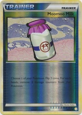 Heavy Play x 1 Moomoo Milk - 94/123 - Uncommon - Reverse Holo HeartGold & SoulSi