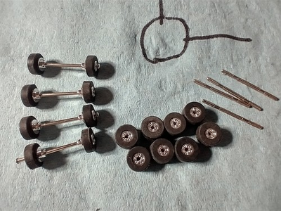 #ad New Tuff One Style Rims And Tires Axles 4 Sets Do 4 Cars $19.99