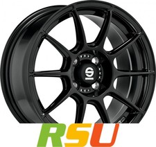 4x Sparco FF1 gloss black 7x17" ET47 LK4 108 ML 63.4 Alufelgen 17 Zoll