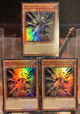 ✅ Yu-Gi-Oh 3x Himmlischer Drachenherr Fellgrant SR02-DE001 UR 1. Auflage Playset