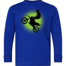 Inktastic Motocross Rider Freestyle Sports Youth Long Sleeve T-Shirt Racing Tee