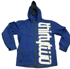 Thirty-two Snowboard Jacket Large Y2K VTG Graphic Print Spell Out