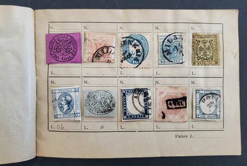 Italian States 44 Used Stamps in Ancient Approval Book - Picture 3 of 8