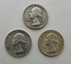 90% Silver Washington Quarters Lot  – Mixed Dates – Pre 1965