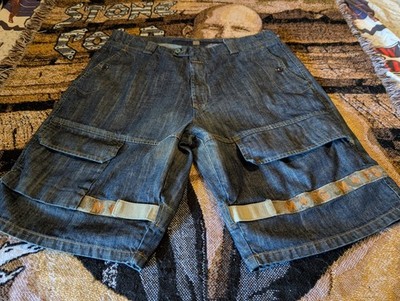 Vintage 90s Y2K Marithe Francois Girbaud Tan Shuttle Tape Baggy Hip Hop Jorts 40