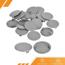 20Pack 35mm 1 3/8" Dia Plastic Concealed Hinge Hole Cover Hole Plugs Gray