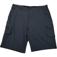 Iron Co Men's 4 Way Stretch Tech Cargo Short Size 38 Blue