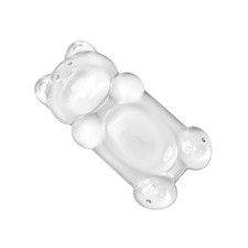Ergonomic Silicone Gel Mouse Wrist Rest, Clear Cute Bear, Comfort, Support