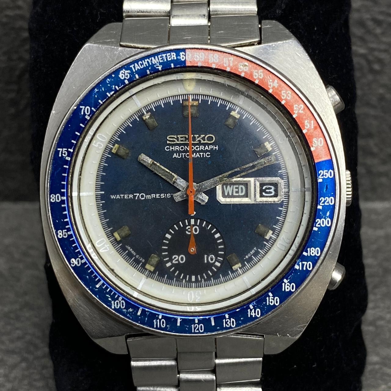 Pogue Black -SNXA19 6139-6002 Men Aussie Watch SEIKO Automatic Rare Dial DayDate - VintageWatches.PK Pogue Black -SNXA19 6139-6002 Men Aussie Watch SEIKO Automatic Rare Dial DayDate - vintagewatches.pk