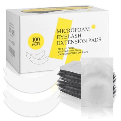 100 Pairs Eye Pads,Under Eye Pads for Eyelash Extension,Microfoam Eye Pads,Na...