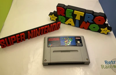 SNES Super Nintendo Spiel - SUPER MARIO WORLD - Modul - PAL - Bild 1 von 4