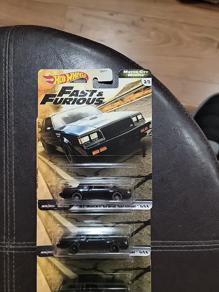 Hot Wheels Premium Fast & Furious '87 Buick Grand National GNX Negro Lote de 6 Foto 2 de 4
