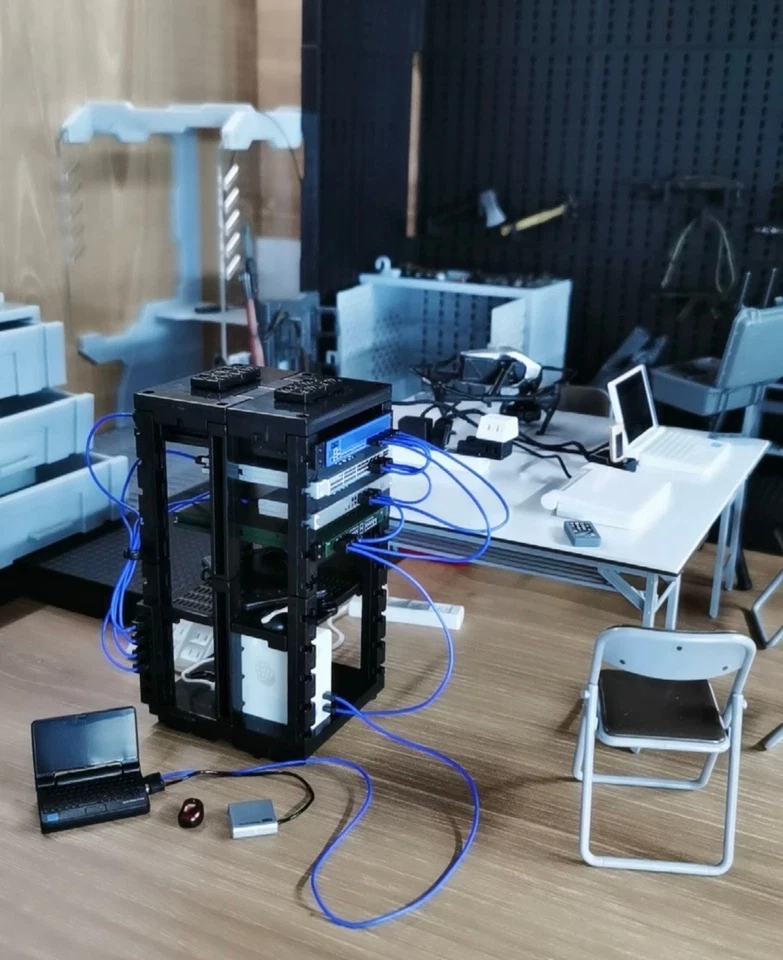 1/12 Dollhouse miniature Network equipment Set Computer equipment - Image 4 of 4