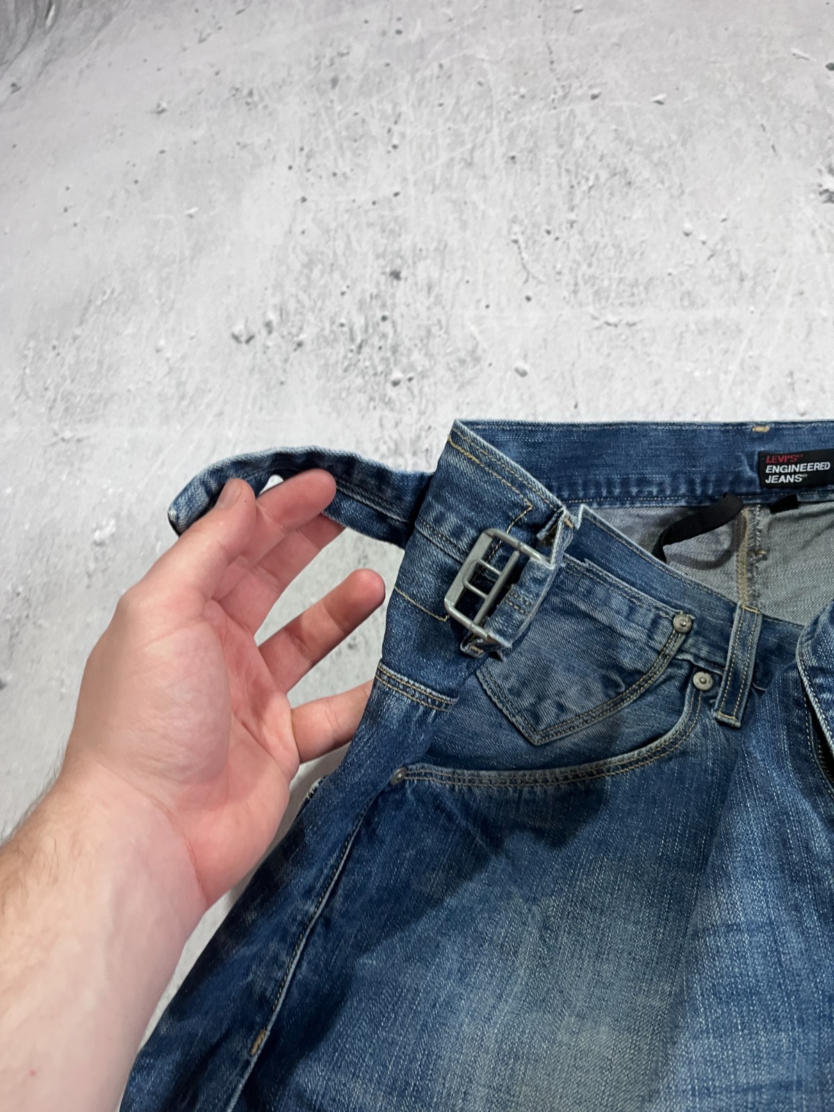 LEVI'S ENGINEERED JEANS 2007 TWISTED LEG VINTAGE Y2K DENIM PANTS SIZE 36X34 thumbnail 11