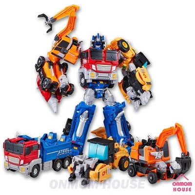 Tobot Heavy Metal 3-in-1 Combine Robot Heavy Equipment Korean Toy