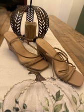 NWOT A New Day Strappy Nude Small Wedges - Size 8.5