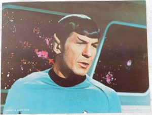 Vintage 1960s Star Trek Mr Spock Movie Publicity Press Photos Poster 9 x 8