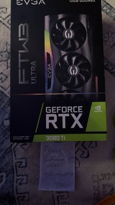 EVGA NVIDIA GeForce RTX 3080 Ti FTW3 Ultra Gaming Graphics Card 12GB GDDR6X