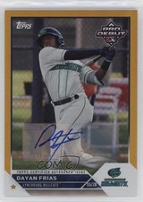 2023 Topps Pro Debut Gold Foil Auto 15/50 Dayan Frias #PD-151 Auto o1w