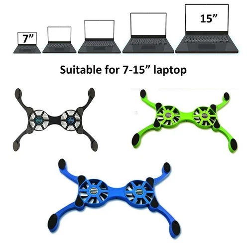 Tragbarer, Faltbarer Lüfter, Leiser USB-Radiator Mit 2 Universellen Lüftern