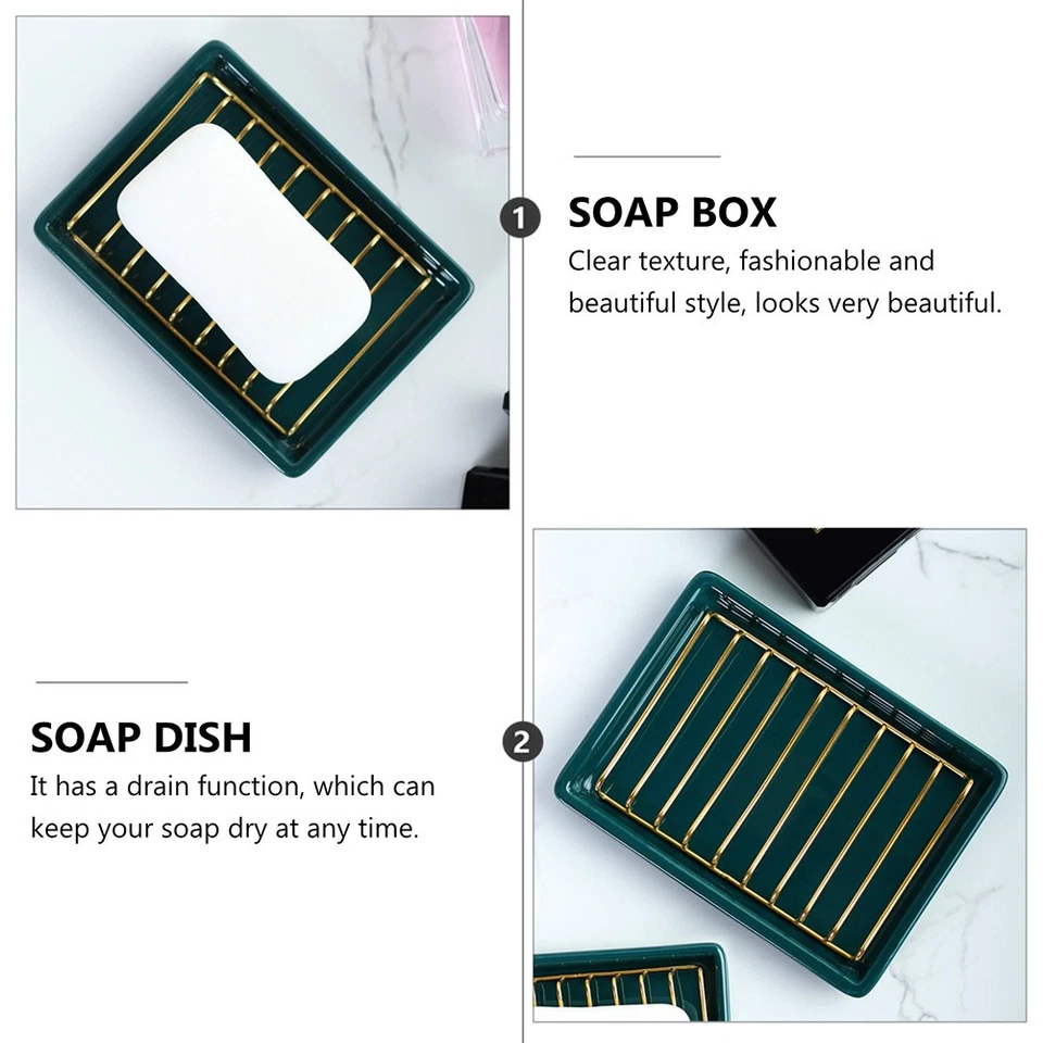 1pc Exquisite Soap Box Detachable Soap Saver Holder Draining Soap Organizer - Image 3 of 4