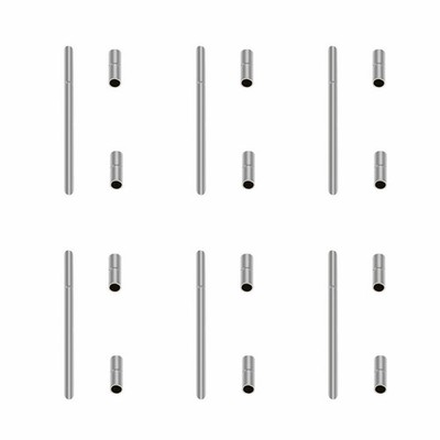 6 SET LINK PIN + TUBE FOR OMEGA SEAMASTER WATCH BAND # 1503-825 2531 2221,2541