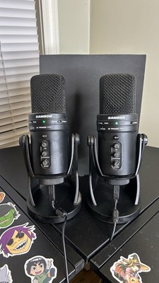 (2) Samson G Track Pro USB Condenser Desktop Microphone Black, Mute, 