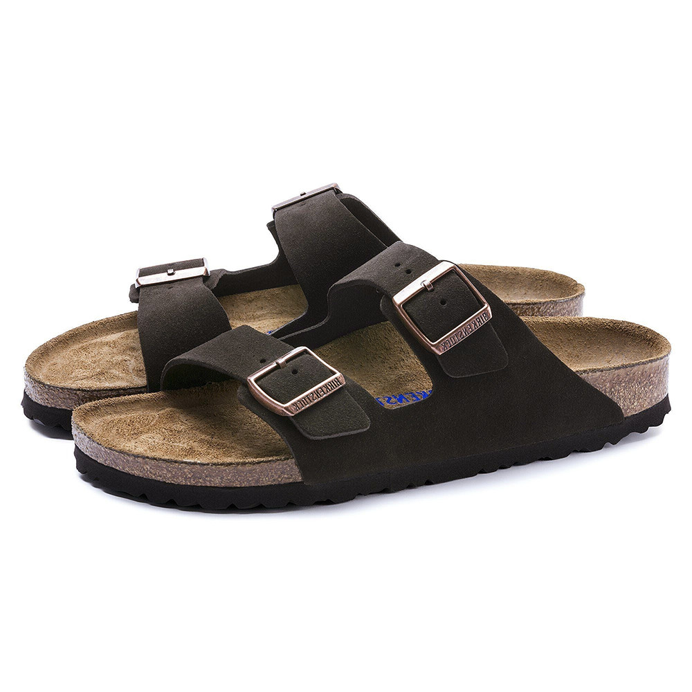 Birkenstock Arizona Women's Sandal Soft Footbed Suede Leather Mocha Unisex Shoes
