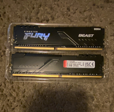 Kingston FURY Beast 16GB (2x8GB) DDR4 3200Mhz KF432C16BB/8