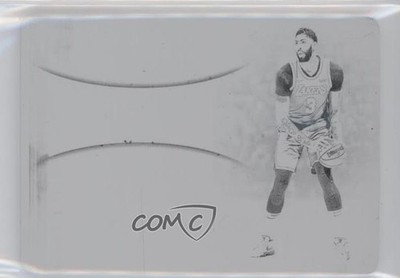 2019 Flawless Horizontal Patch Auto Printing Plate Black 1/1 Anthony Davis s3g