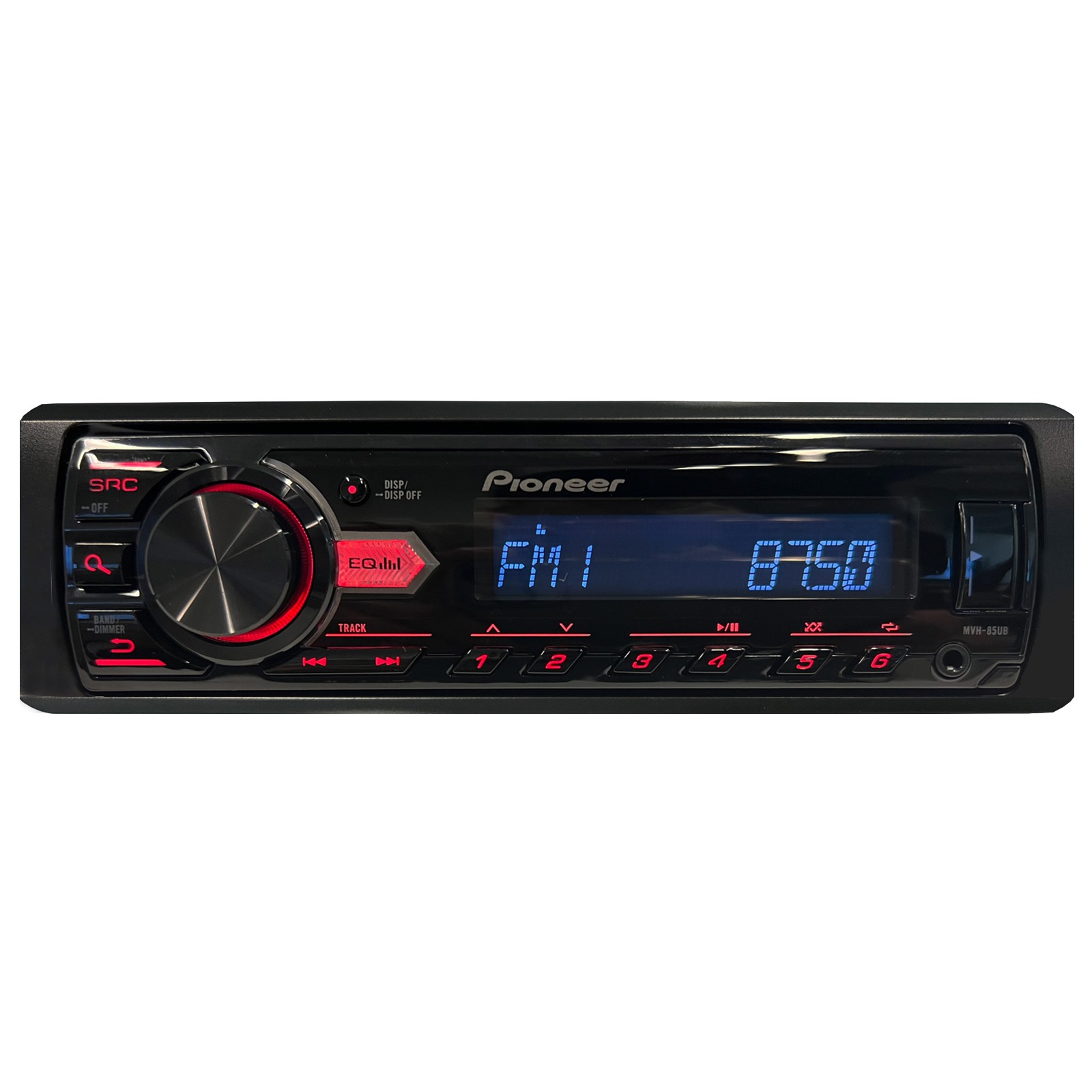 Pioneer Single DIN MP3 USB/AUX Receiver, 1998-2013 Harley Stereo Install Kit