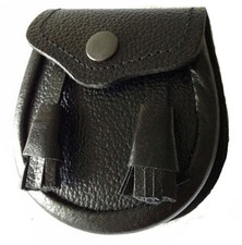 Baby Semi Dress Kilt Leather Sporran with a Thistle Emblem Chain Belt