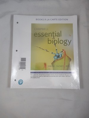 NEW Campbell Essential Biology 7th Edition Loose Leaf Textbook 9780134814131 QR