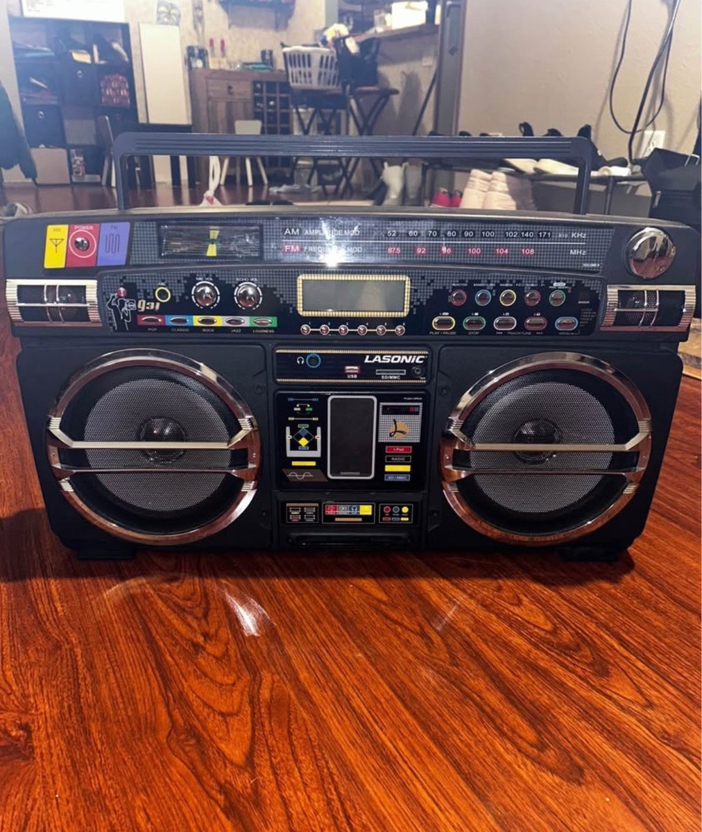 LASONIC i931 iPod USB FM Radio SD Card AUX Ghetto Blaster | eBay