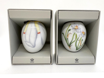 ROYAL COPENHAGEN The Spring Collection Eggs ~ Daffodil Petal & Buds 2022   BOXED