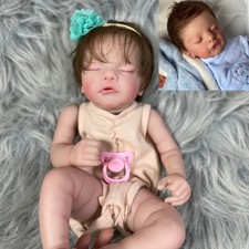 19" Already Painted Reborn Doll Kit Sam With Rooted Hair Lifelike 3D Painted Kit
