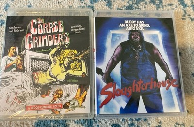 The Corpse Grinders + Slaughterhouse Early Vinegar Syndrome Blu-ray Cult Horror