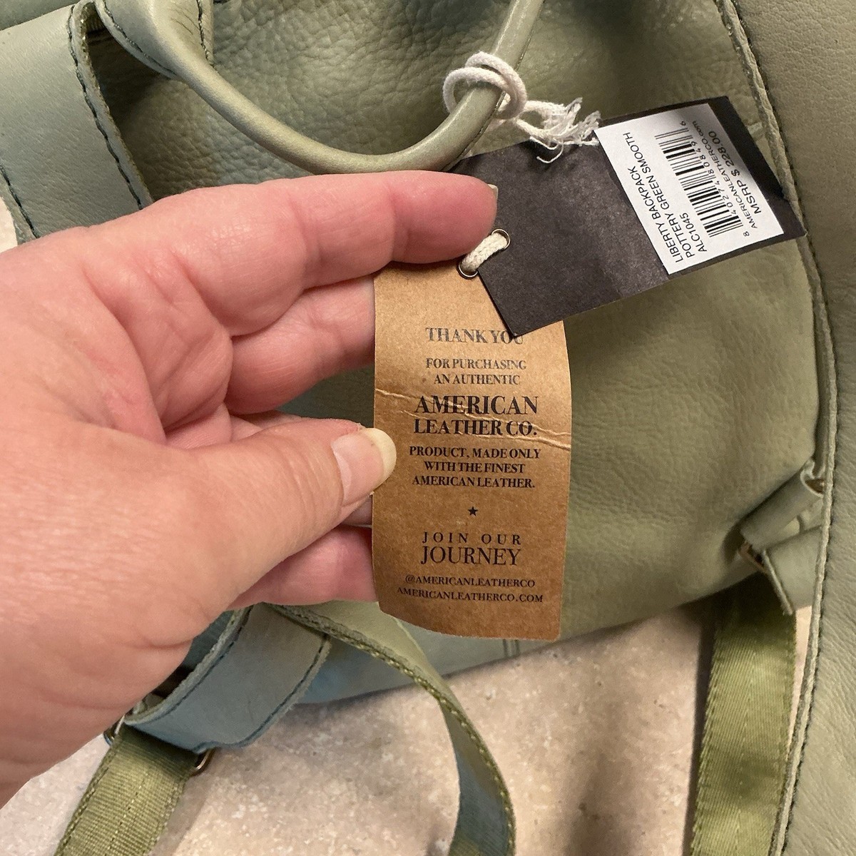 American Leather Co. Liberty/backpack Smooth Pottery Green  display picture 3
