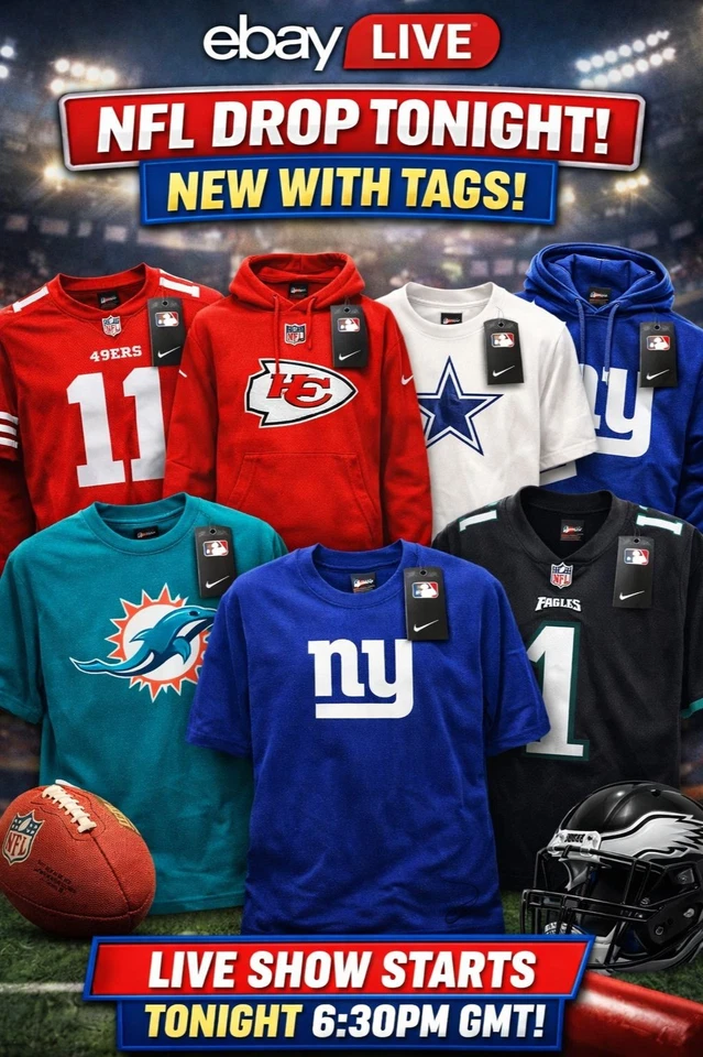 🇺🇸NFL APPAREL OVER HALF PRICE!
