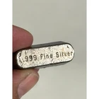 Vintage Hand Poured .999 Fine Silver Bullion Bar 33g
