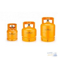 Lampa Vuota Gaskartusche FüR Gasflasche LPG 2 Kg, Orange Stahl