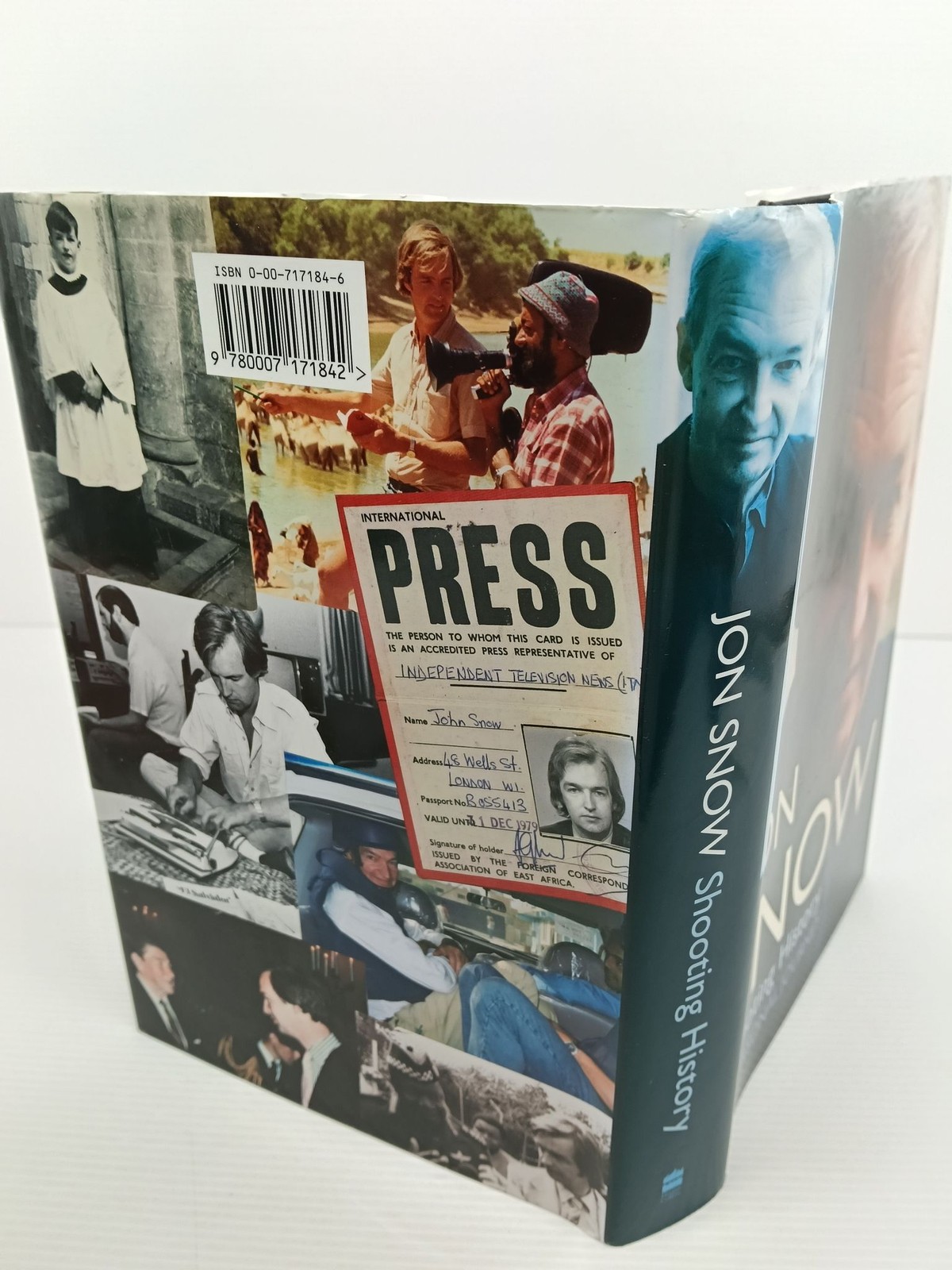 Jon Snow Shooting History Hardcover Signed HarperCollins Memoir 0-00-717184-6 image 3