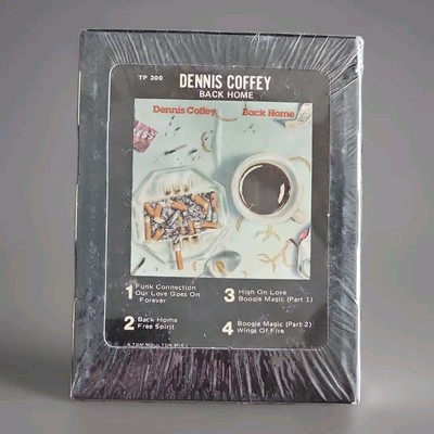 NOS Sealed 8-Track Dennis Coffee Back Home TP 300 Untested Has Cut Out Hole 1977