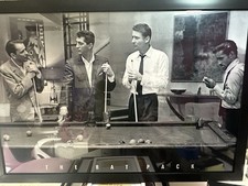 Rat Pack Pool Table Photo Sinatra Dean Martin Sammy Davis Jr Framed 36x26