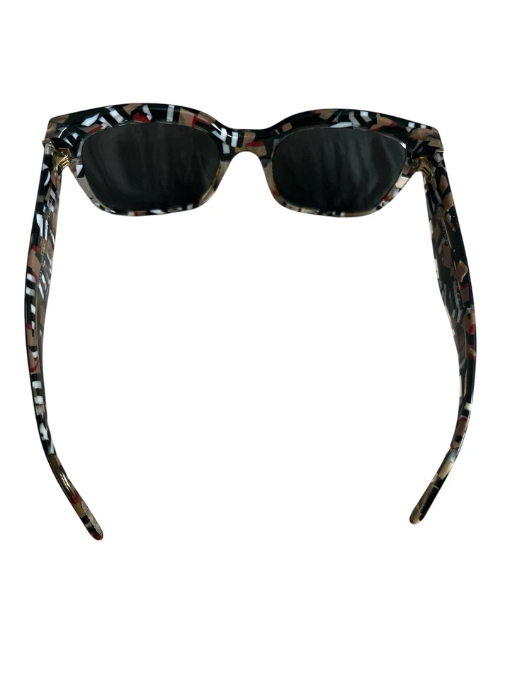 Burberry Small Kitty Sunglasses Black Frame Grey - Image 2 of 4