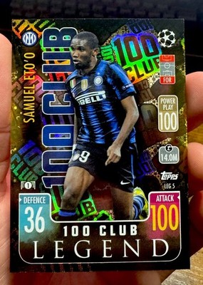 21-22 Topps Match Attax C&E League 100 Club Legend #LEG5 Samuel Eto'o