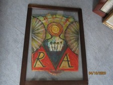 BRUNO CECCOBELLI SERIGRAFIA CALCOGRAFIA SU CARTA SPESSA CON TIMBRO  GALLERIA